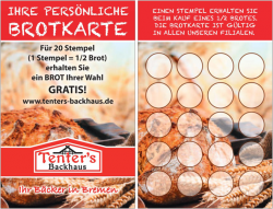 Brotkarte von Tenters