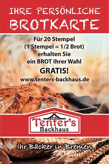 Brotkarte von Tenters